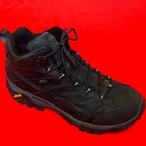 Merrell Moab 3 Hiking Boots Men's All-Black Athletic Shoes Size 12 USA #J99739